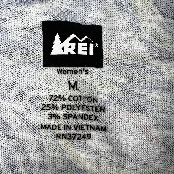 Rei Tank Dress Sz M Indigo Abstract Swirls Knee Length Fit & Flare Stretch - Picture 12 of 13